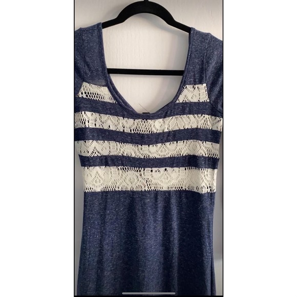 SOLD - Boho Maxi Dress with Lace - Picture 3 of 3